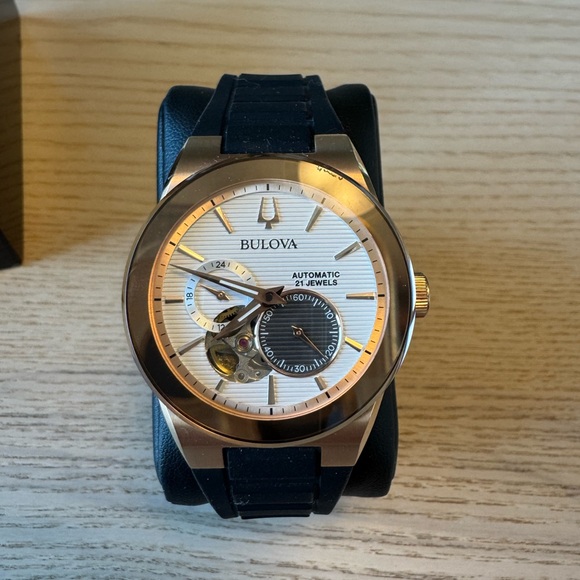 Bulova 25th Latin Grammy 38MM Automatic Rose Gold Tone Stainless Steel